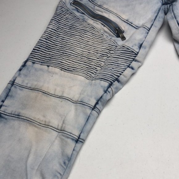 UNIQUE URBAN BLACK COMBAT JEANS 32x29 😎 - Picture 2 of 15